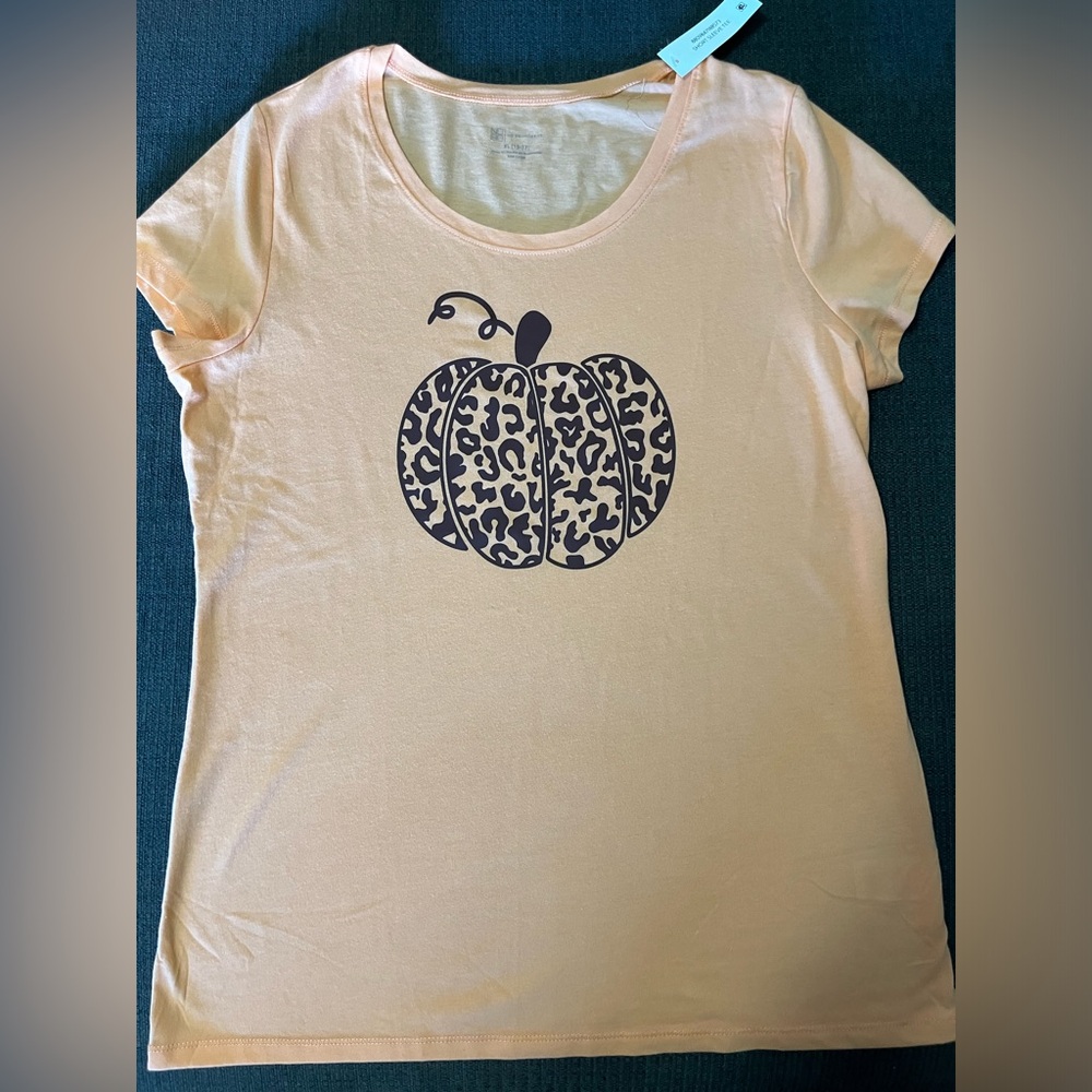 New Leopard Print Pumpkin T-Shirt